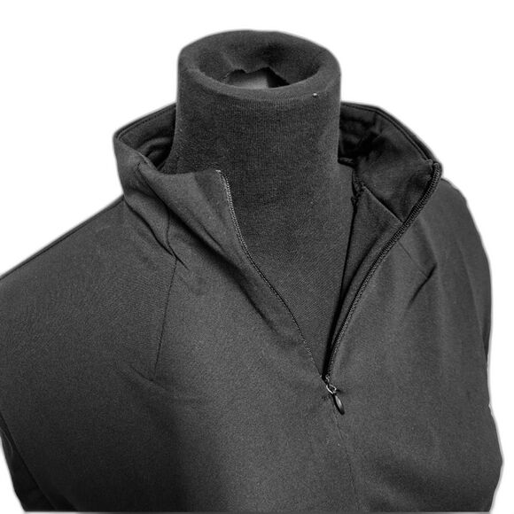 Shadow Sport Fitted Mock-Neck Quarter Zip Athletic Sport Jacket Black Size M NEW - Picture 8 of 8